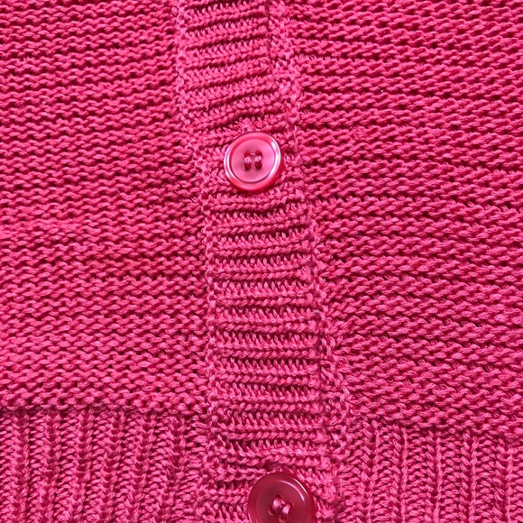 Pink Sweater with Peek-a-Boo arms Size: Large - Picture 6 of 7